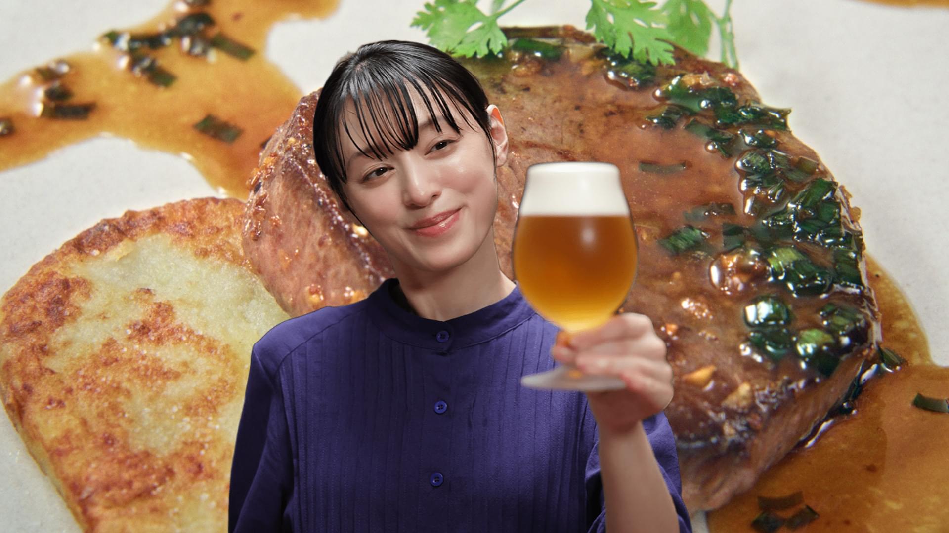 「ジャガイモカリカリ焼きと牛肉のステーキ」