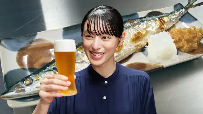 「秋刀魚のネギ味噌添え」