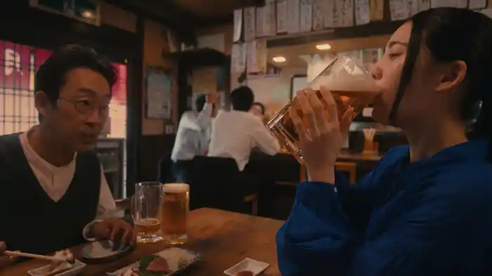 雨上がりのビール