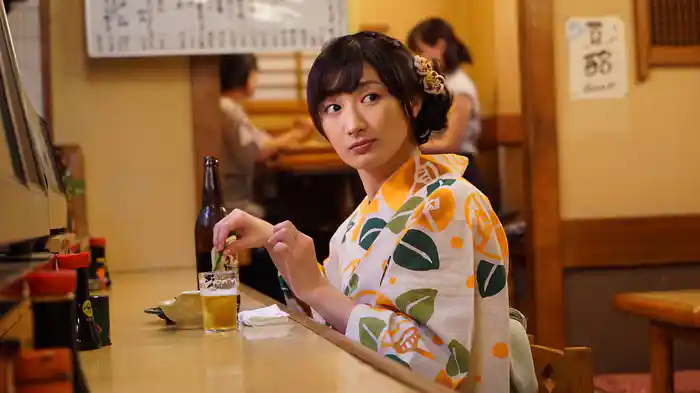 浴衣で夏の味覚