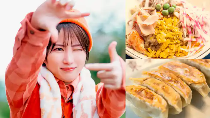 高水三山 東峯園 五目チャーハンと餃子