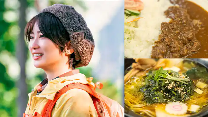 愛宕山 奥多摩フードコート ビビカレー・わさび中華そば