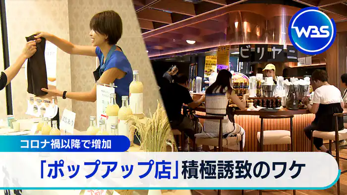 商店街 復活のカギ!?「ポップアップ店」積極誘致のワケ【WBSクロス】（2024.09.11 ）