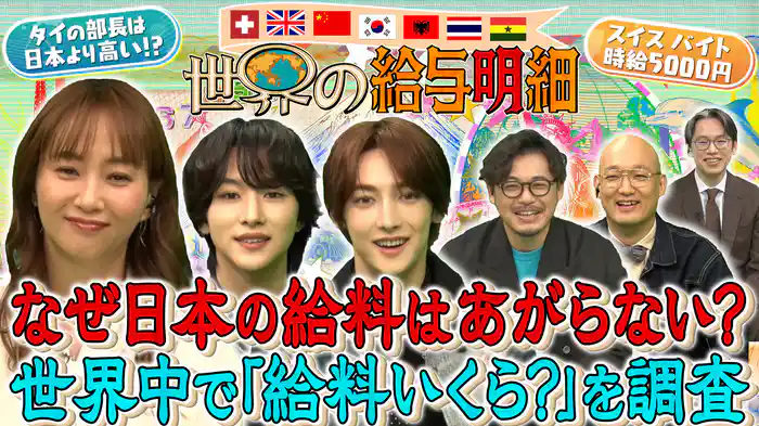 なぜ日本の給料はあがらない？給与調査員が世界各国を徹底調査!!