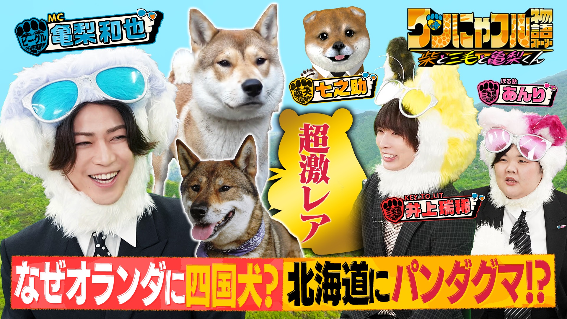 MC：亀梨和也！なぜオランダに四国犬？北海道にパンダ熊？