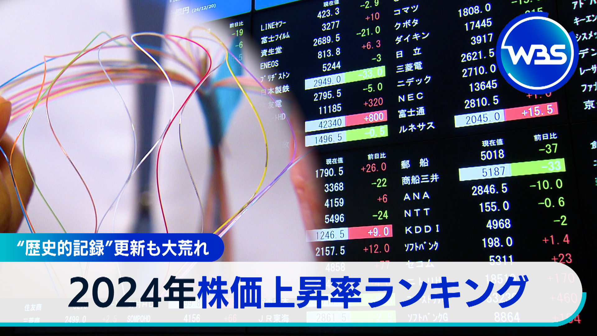 12月25日放送 今年の株価上昇率ランキング…そして来年の株価の行方は!?