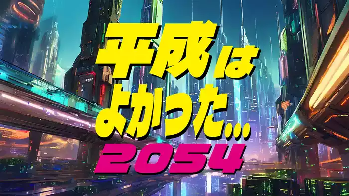 平成はよかった…2054