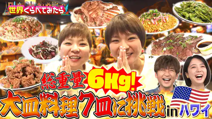 #110 世界くらべてみたら デカ盛りinハワイ＆相撲チャレンジ