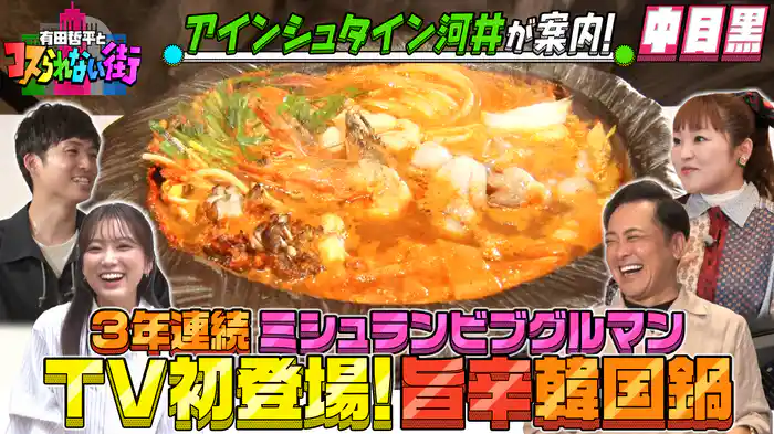 #30 アインシュタイン河井が案内!中目黒編③3年連続ミシュランビブグルマン!旨辛韓国鍋&日本唯一のローソファ専門店