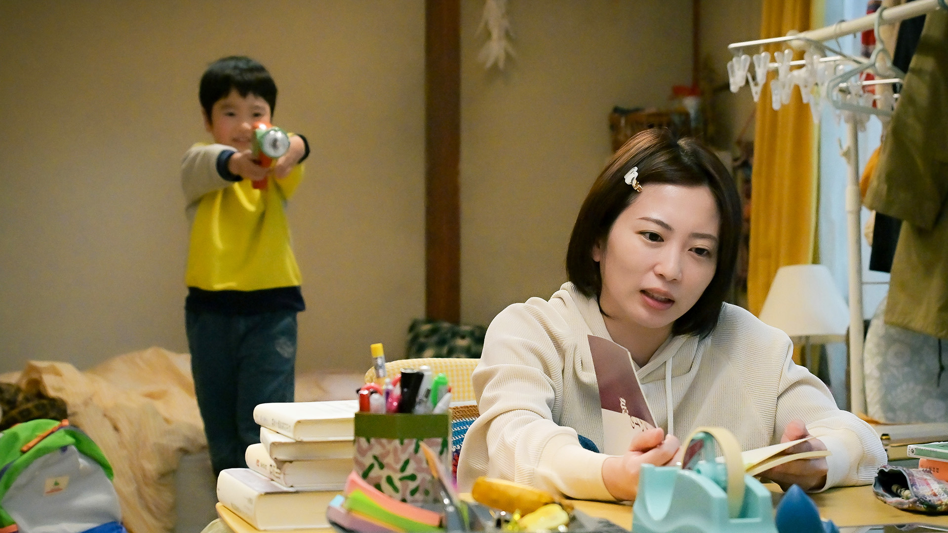 息子が空から降ってきた？