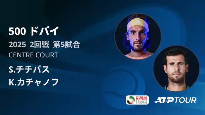 500 ドバイ Centre Court 2回戦 第4試合 [ATPツアー 2025]