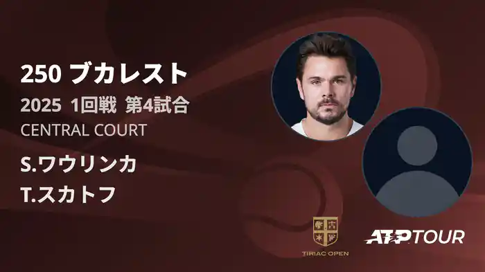 250 ブカレスト 男子シングルス1回戦 S.ワウリンカ VS T.スカトフ フルマッチ [ATPツアー 2025]