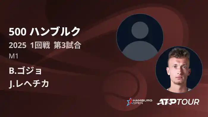500 ハンブルク 男子シングルス1回戦 B.ゴジョ VS J.レヘチカ フルマッチ [ATPツアー 2025]