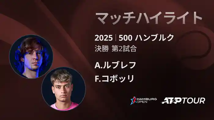 250 ジュネーブ 男子シングルス決勝 A.ルブレフ VS F.コボッリ マッチハイライト [ATPツアー 2025]