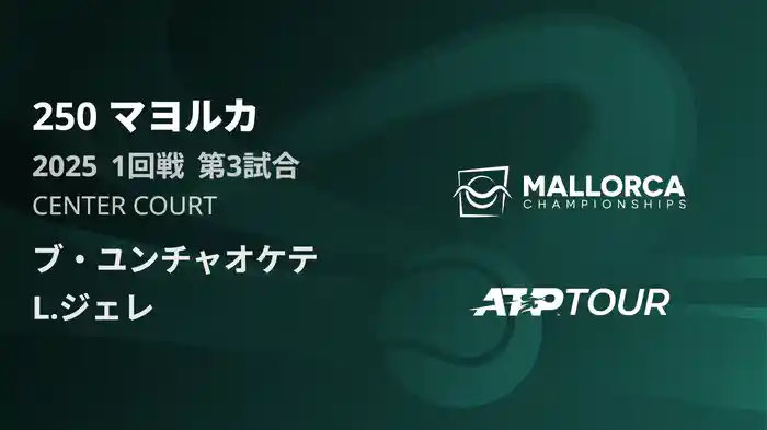 250 マヨルカ 男子ダブルス1回戦 ブ・ユンチャオケテ VS L.ジェレ フルマッチ [ATPツアー 2025]