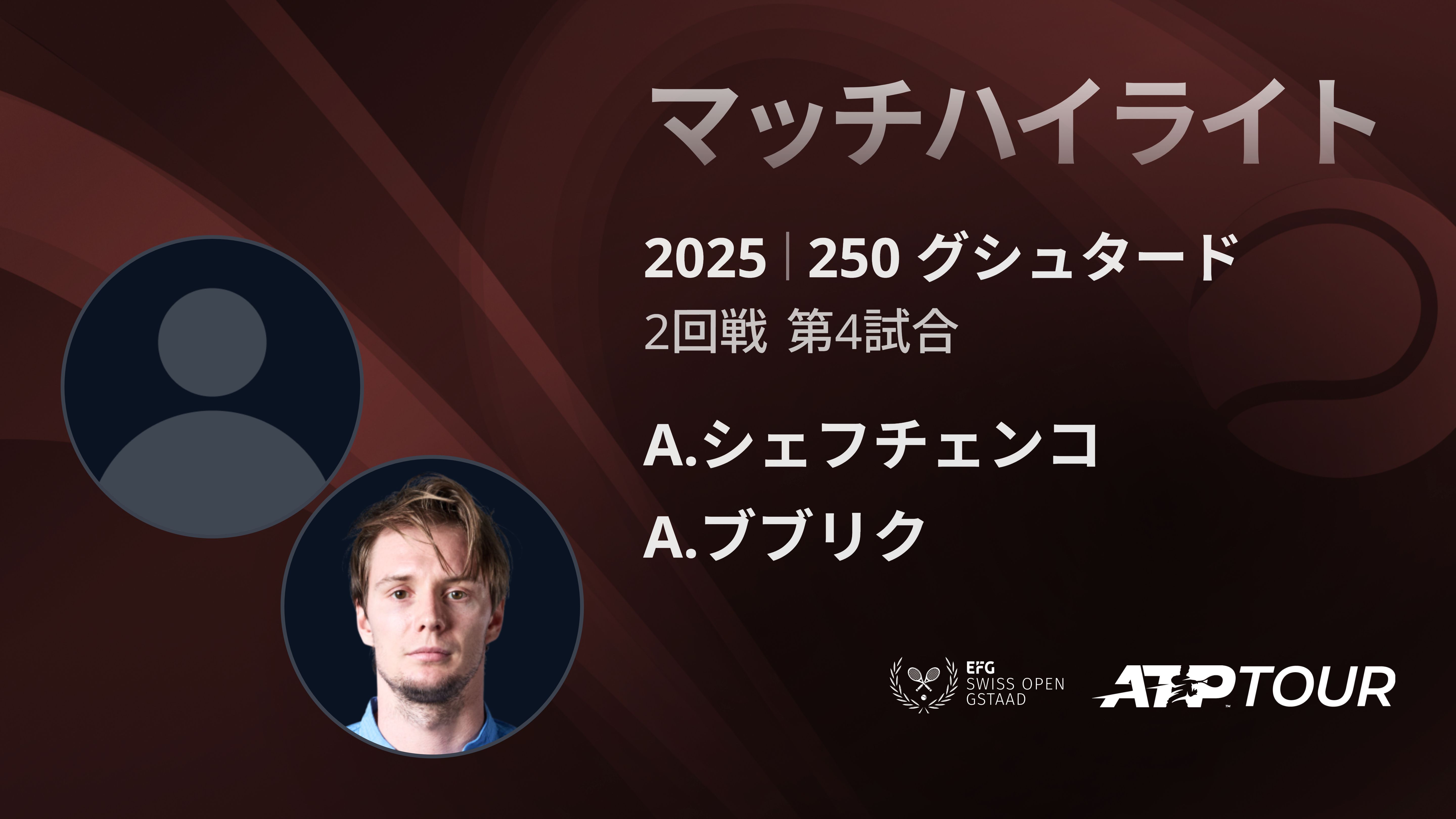 250 ク゛シュタート゛ 男子シングルス2回戦 A.シェフチェンコ VS A.ブブリク マッチハイライト [ATPツアー 2025]