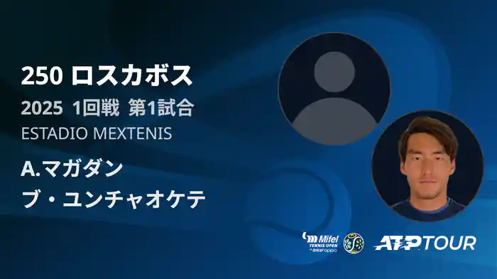 250 ロスカボス 男子シングルス1回戦 A.マガダン VS ブ・ユンチャオケテ フルマッチ [ATPツアー 2025]