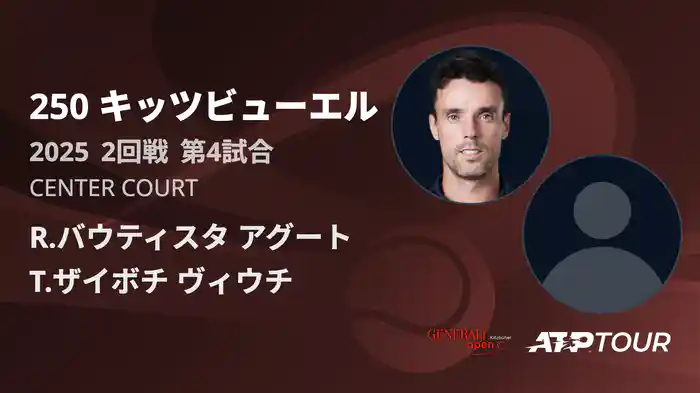 250 キッツビューエル 男子シングルス2回戦 R.バウティスタ アグート VS T.ザイボチ ヴィウチ フルマッチ [ATPツアー 2025]