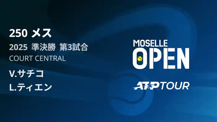 250 メス シングルス準決勝 V.サチコ VS L.ティエン フルマッチ [ATPツアー 2025]