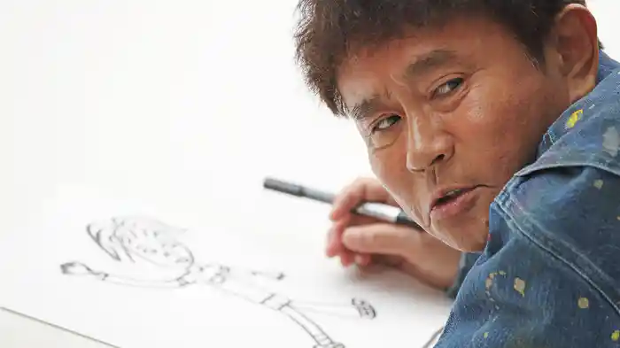 浜田雅功初の個展 作品制作に密着