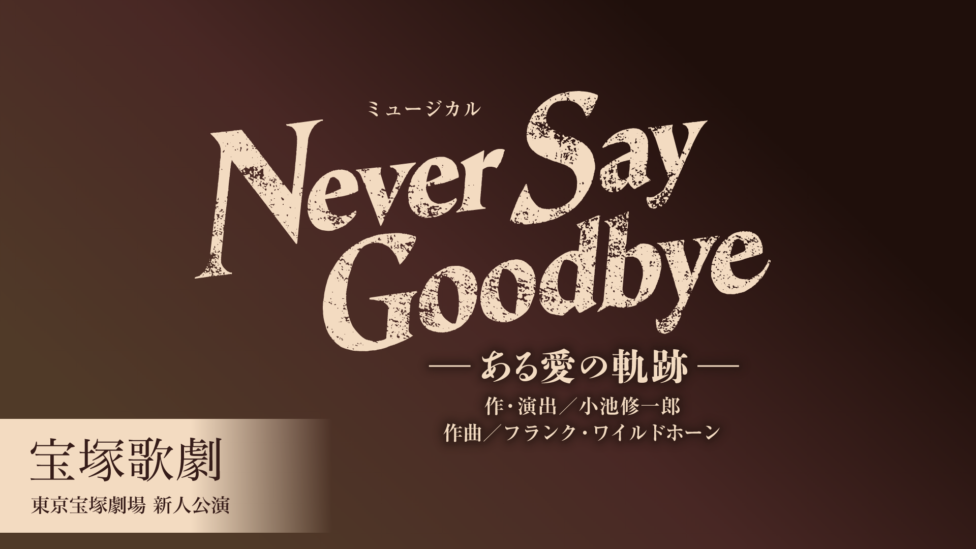 宝塚歌劇 宙組 東京宝塚劇場 新人公演 『NEVER SAY GOODBYE』のサムネイル画像