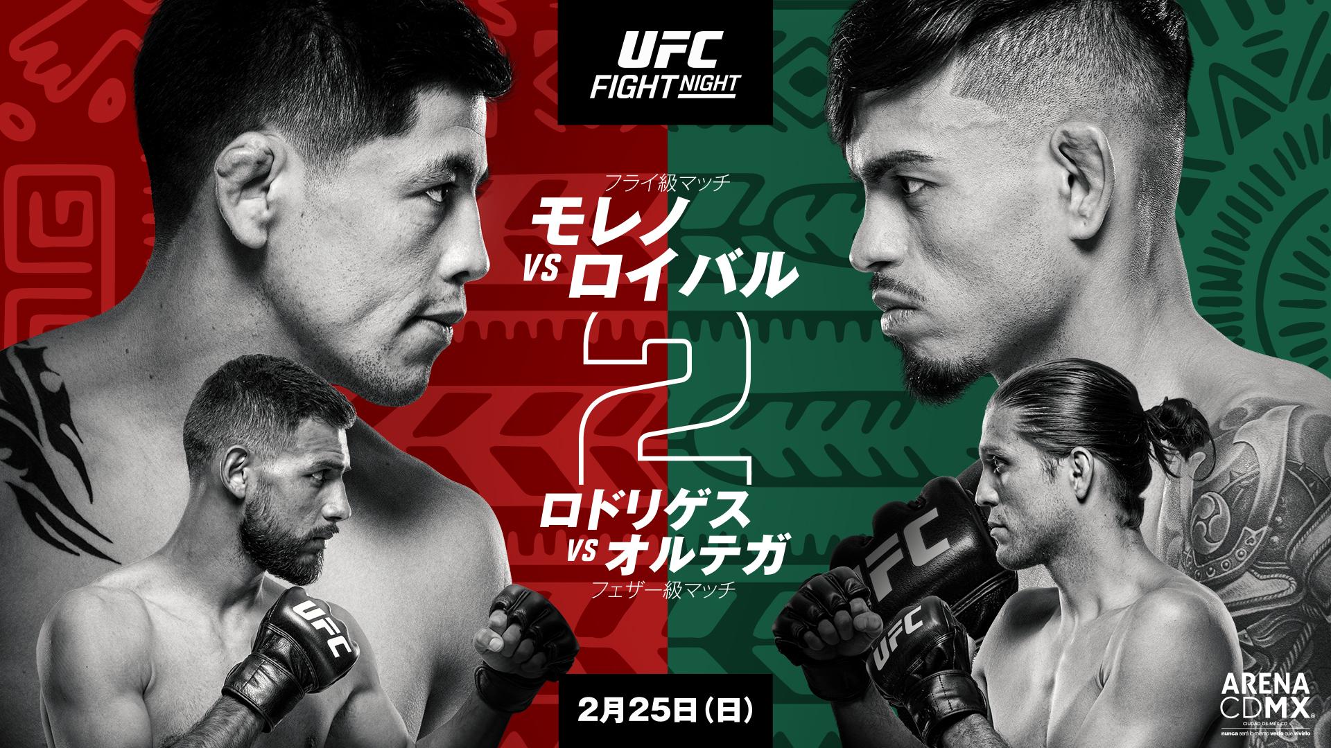 UFCファイトナイト・メキシコシティ：モレノ vs. ロイバル 2のサムネイル画像